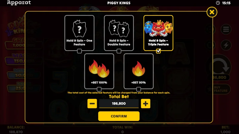 Piggy Kings - suuri voitto Hold and Spin -tilassa