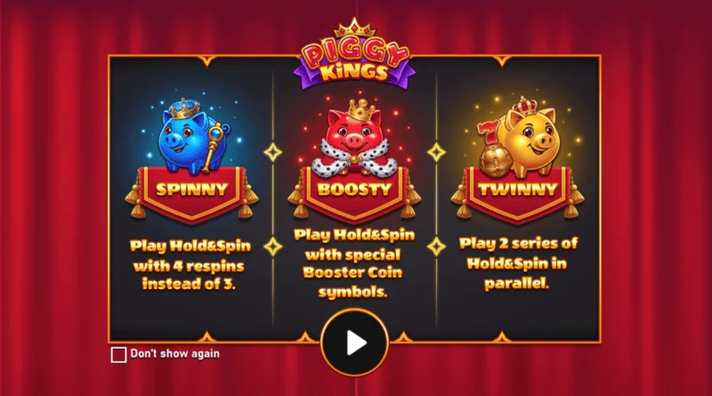 Piggy Kings - päänäyttö kolmen possun ja rullien kera